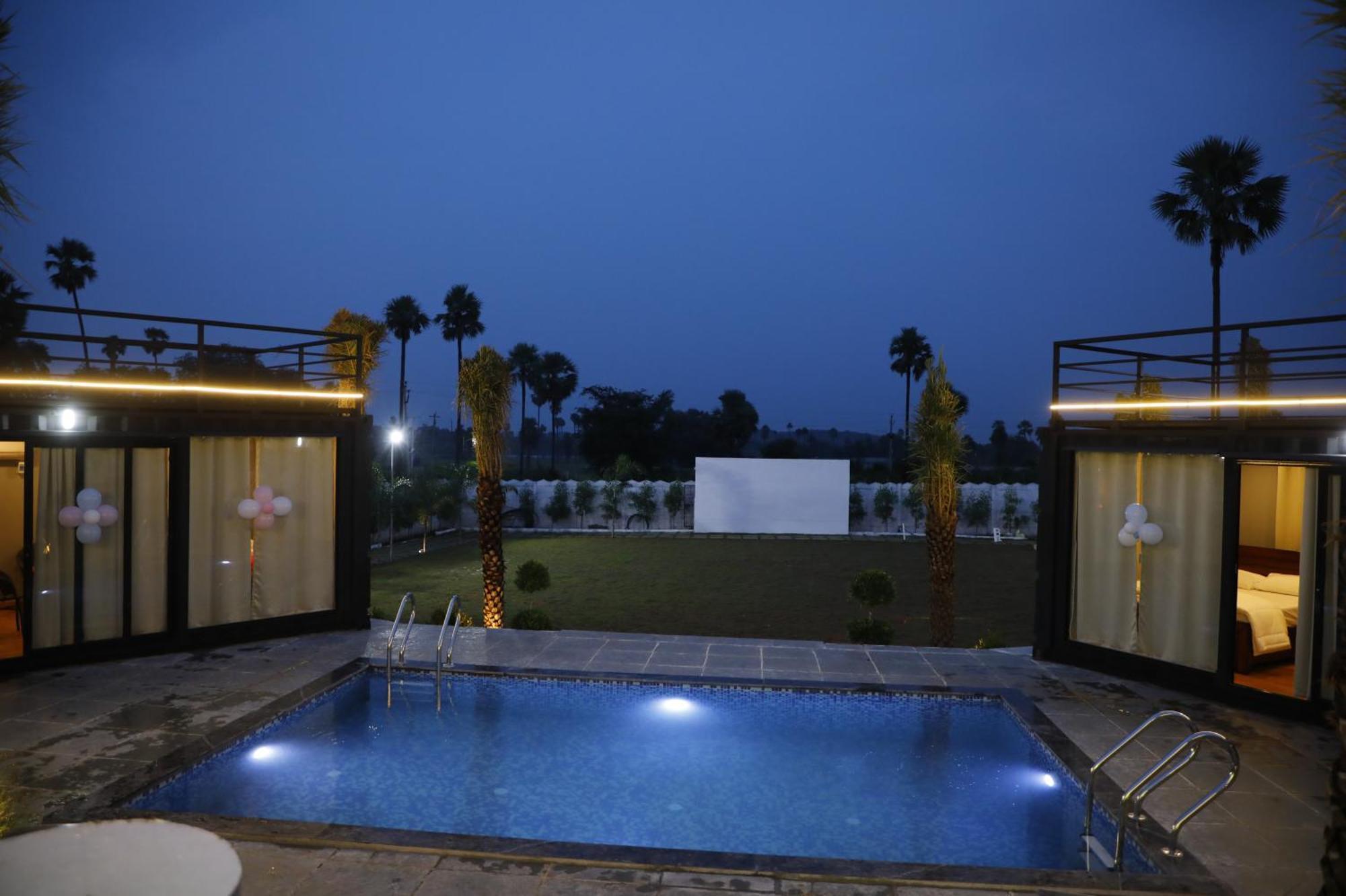 La Serene Farm Stay - Luxary 4 Bed Room Property حيدر أباد المظهر الخارجي الصورة